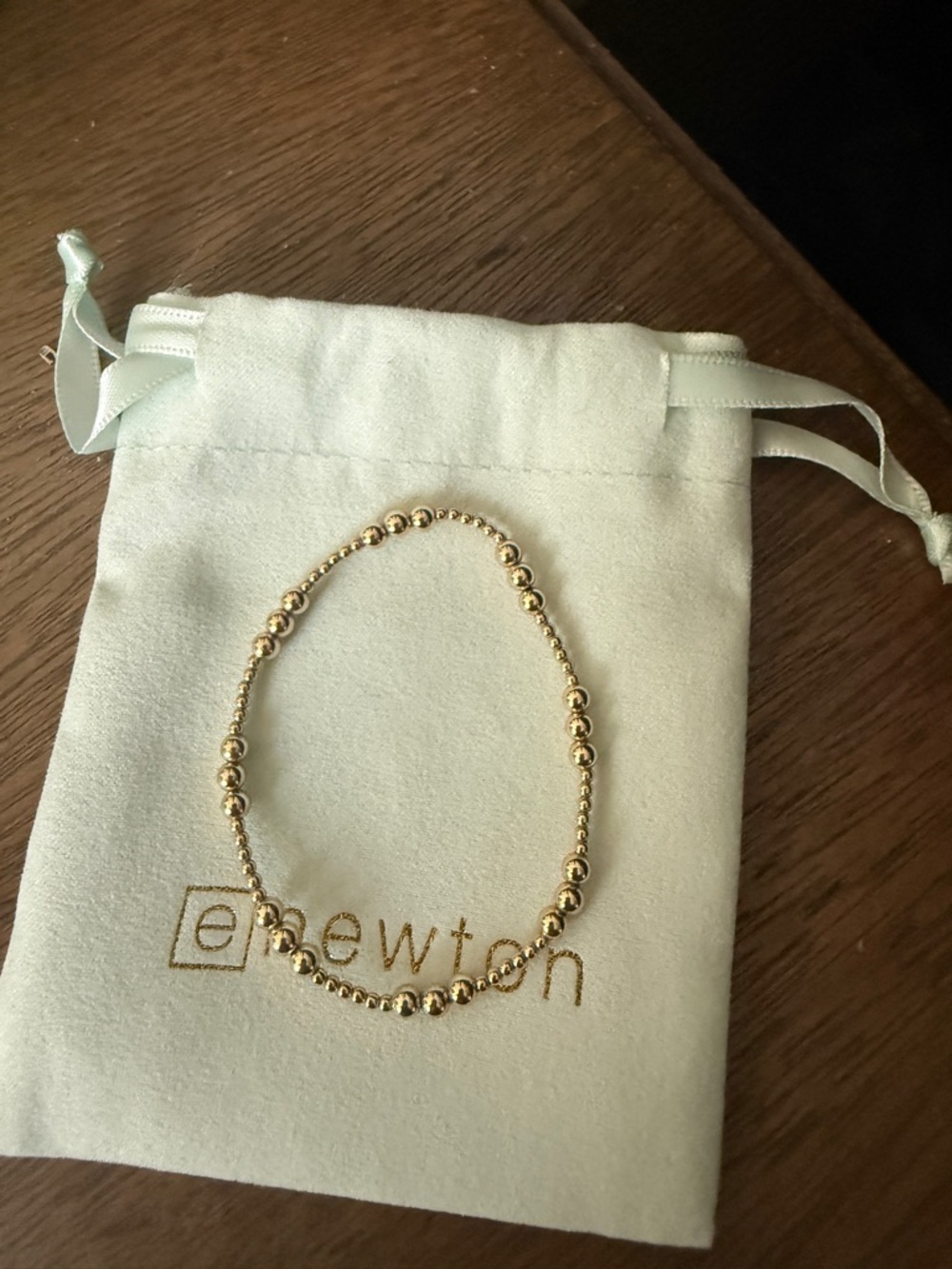 ENewton Gold Beaded Stretch Bracelet - Gold